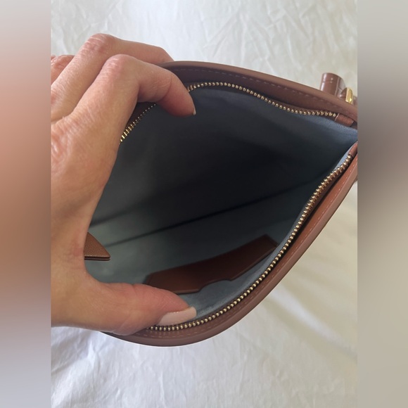 SENREVE Poema | Tan Convertible Bag Clutch | Vegan Leather And Suede | NWT - Picture 9 of 11